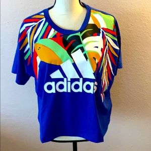 ADIDAS MULTI SPORT CROPPED ATHLETIC TOP